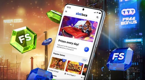 Slottica Casino - Bonus powitalny 1000% + 200 FS!